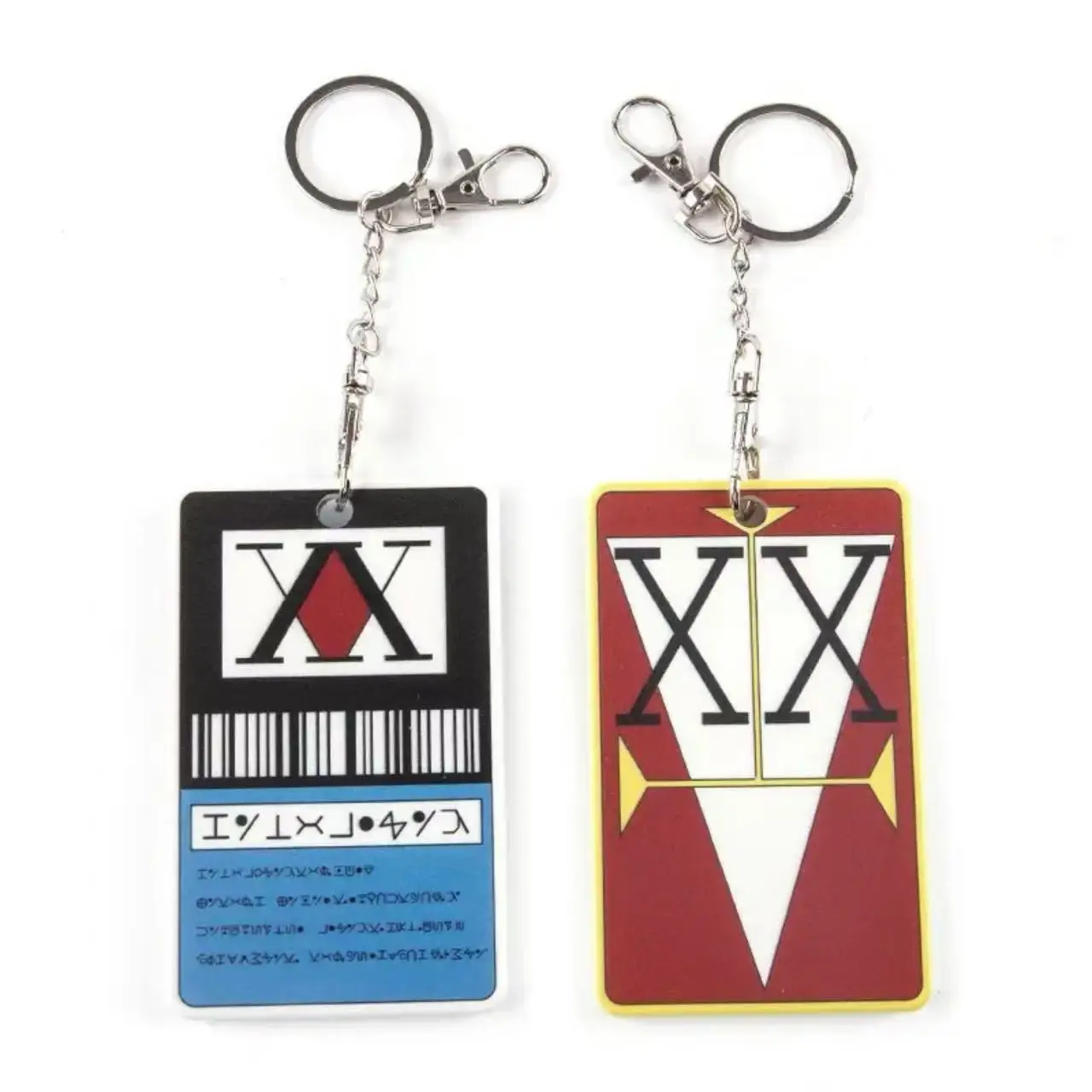 Anime Hisoka Kurapika Killua Zoldyck Cosplay License Card Holders PVC Card Set Cover Case Key Chain Pendant Keychains Prop
