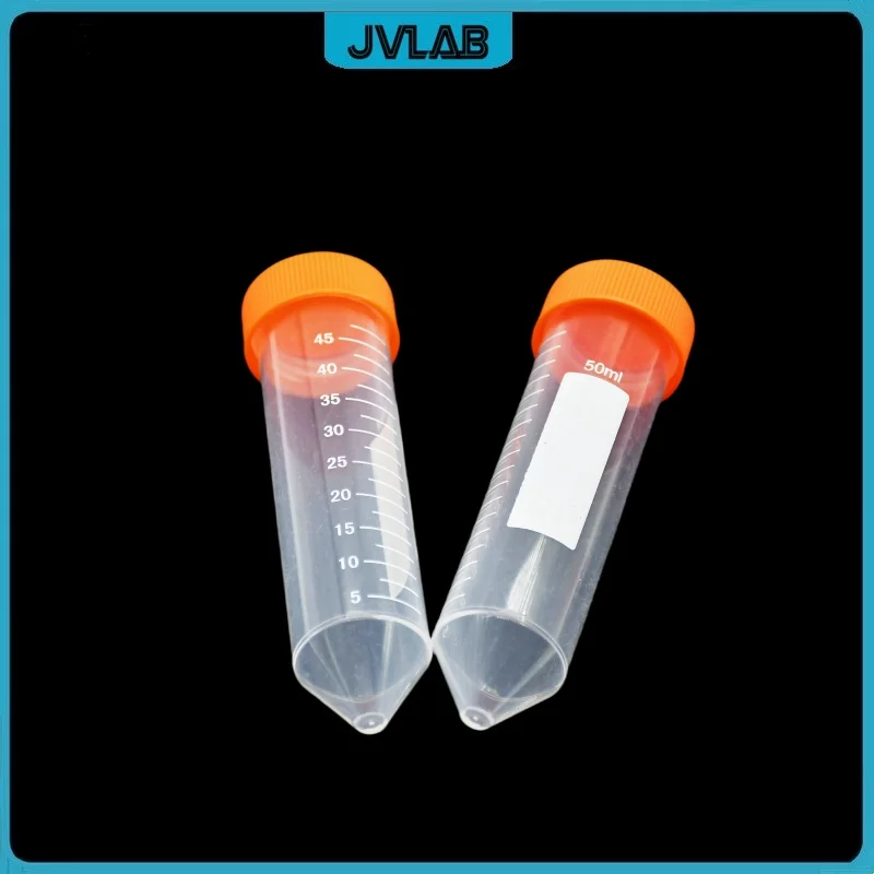 Centrifuge Tube Sample EP Tube 50 ml With Clear Scale Bottom Tip Plastic Test With Screw Cover 50 / PK