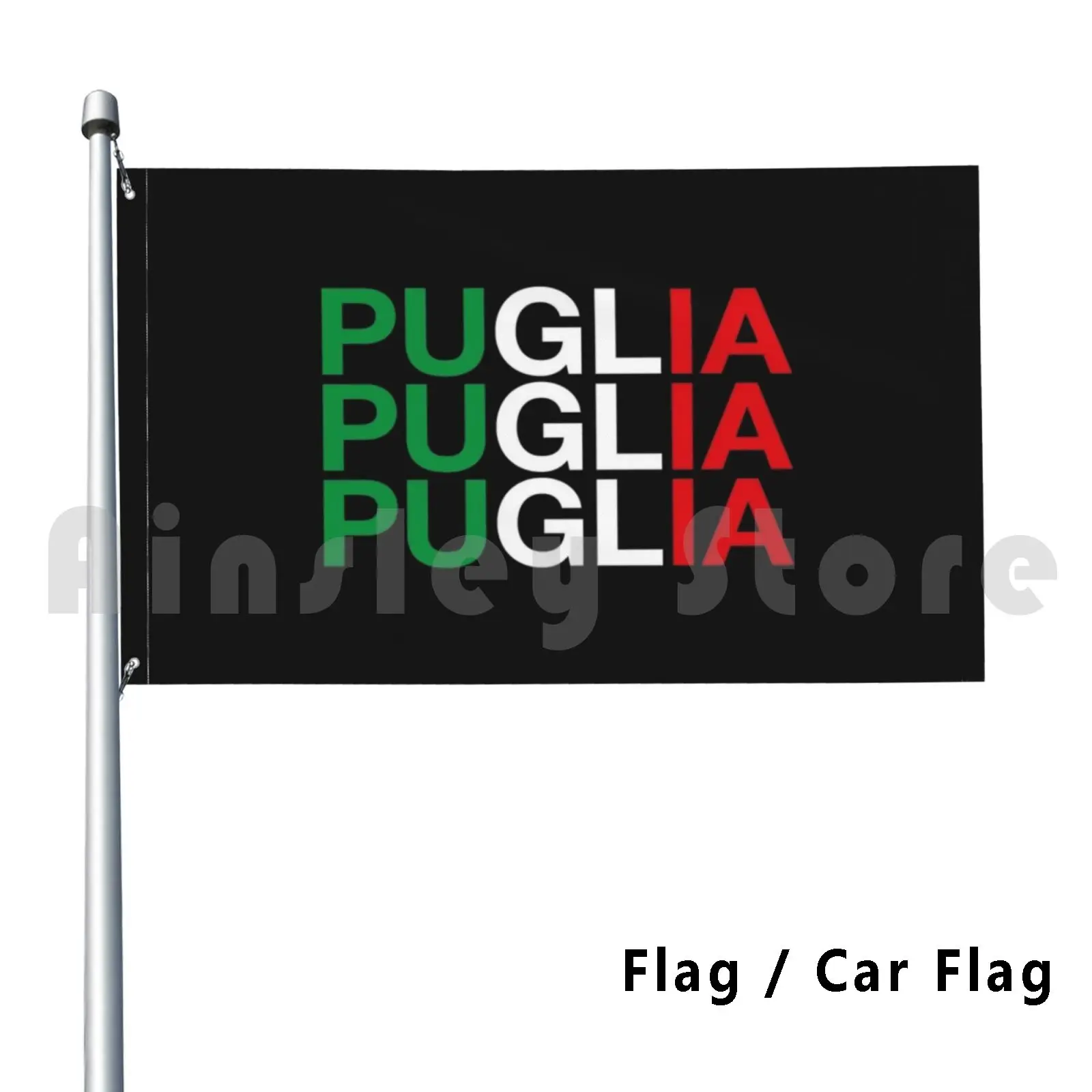 Pugliese Bandiera Italiana Decorazioni Per Esterni Bandiera Auto Bandiera Pugliese Italia Italiano Pari Mare Austriaco Tipografia Verde