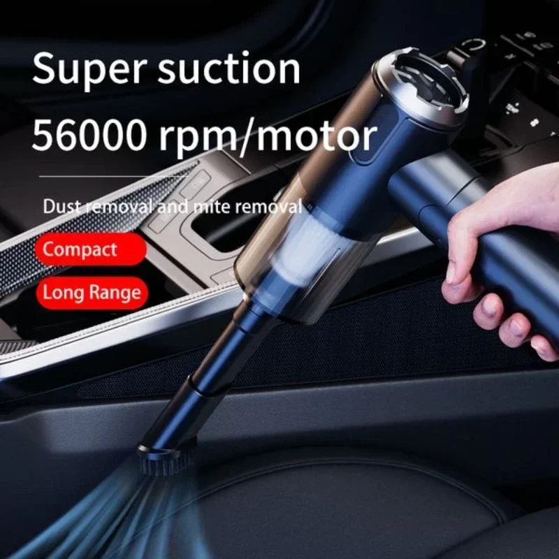 Dust Suction Machine Portable Car Dust Cleaner USB Rechargeable Handheld  Super Power Home Appliance for Automobile Household - AliExpress