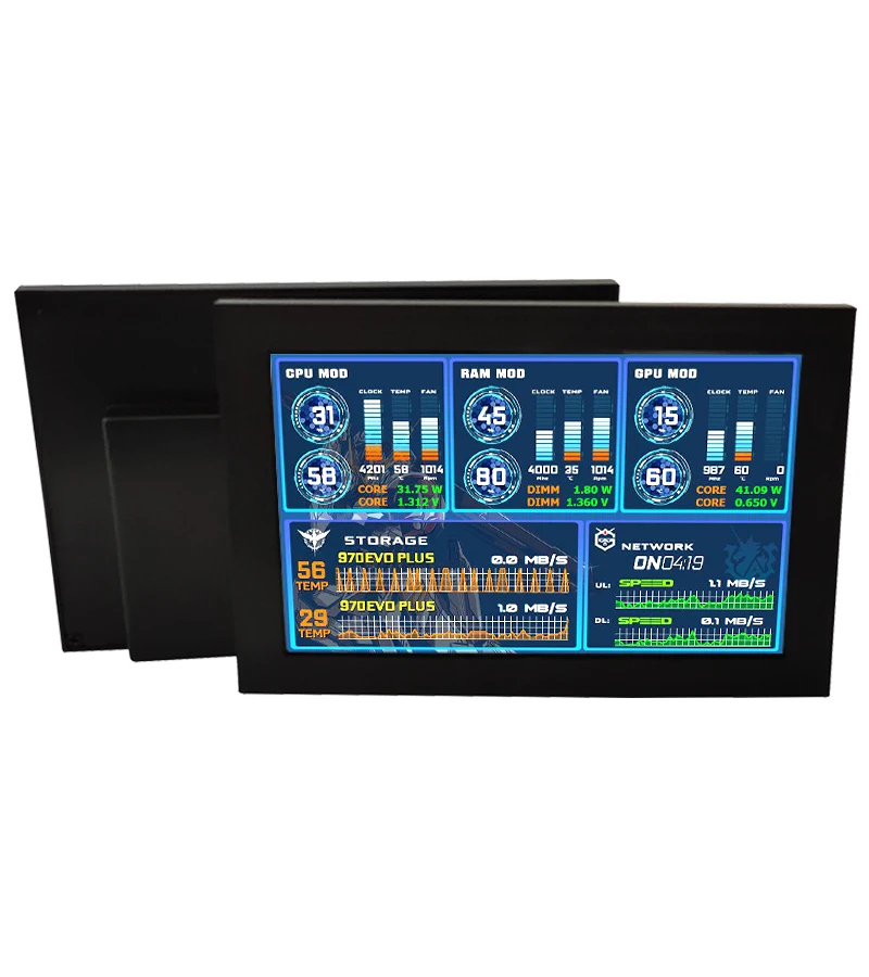 5-inch screen IPS chassis sub-screen USB display shows Aida64 video GIF DIY small display monitor