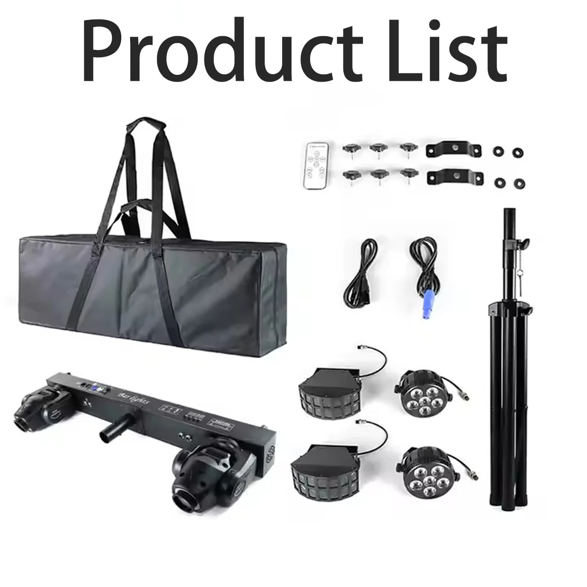 1set 1.9M or 2.5M Mobile Bracket Remote DMX512 Control 2 Butterfly 2 Beam Patter