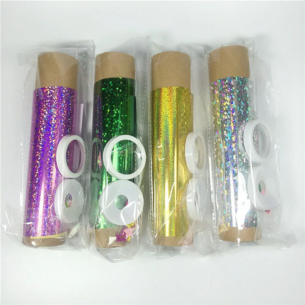 DIY Reflective Kaleidoscope Toys Pattern Symmetry Color Random Educational Craft Portable Kaleidoscopes for Children Autism Gift