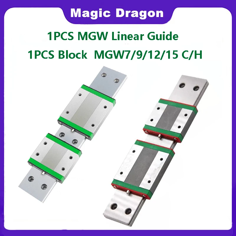 Trilho de Guia Linear Diminuto Bloco do Transporte Mgw7 Mgw12 Mgw9 Mgw15 l 100 1000 mm 1pc Mgw Mgw Mgw 12h Mgw15h