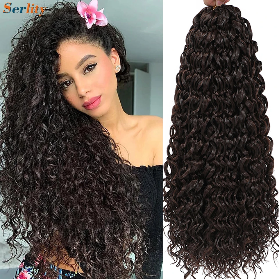 Brazilian Gogo Curl Crochet Hair 1-8 Packs for Synthetic Braiding Hair
