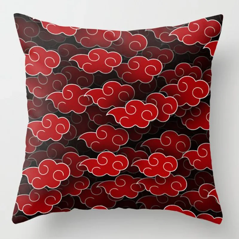Naruto Red Cloud Uchiha Itachi Decorative Square Pillow Cover