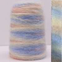 100 g 64 Colour Rainbow Angola Amorous Mohair Wool Yarn Plush Fine Wool Crochet Hand Knitting yarn DIY FOR sweater blanket 2
