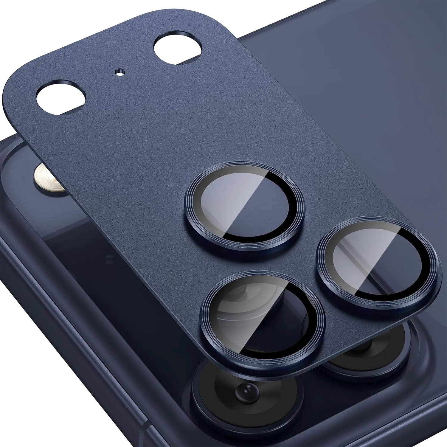 Enhanced Camera Lens Protector Cover - Black, Orange & Blue Protection