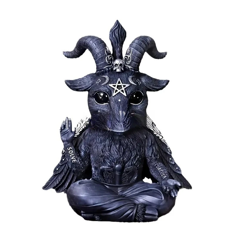 Halloween Magic Black Dragon Snake Griffin Unicorn Mysterious Witches Statue Home Decor Figurine Christmas Desk Ornaments