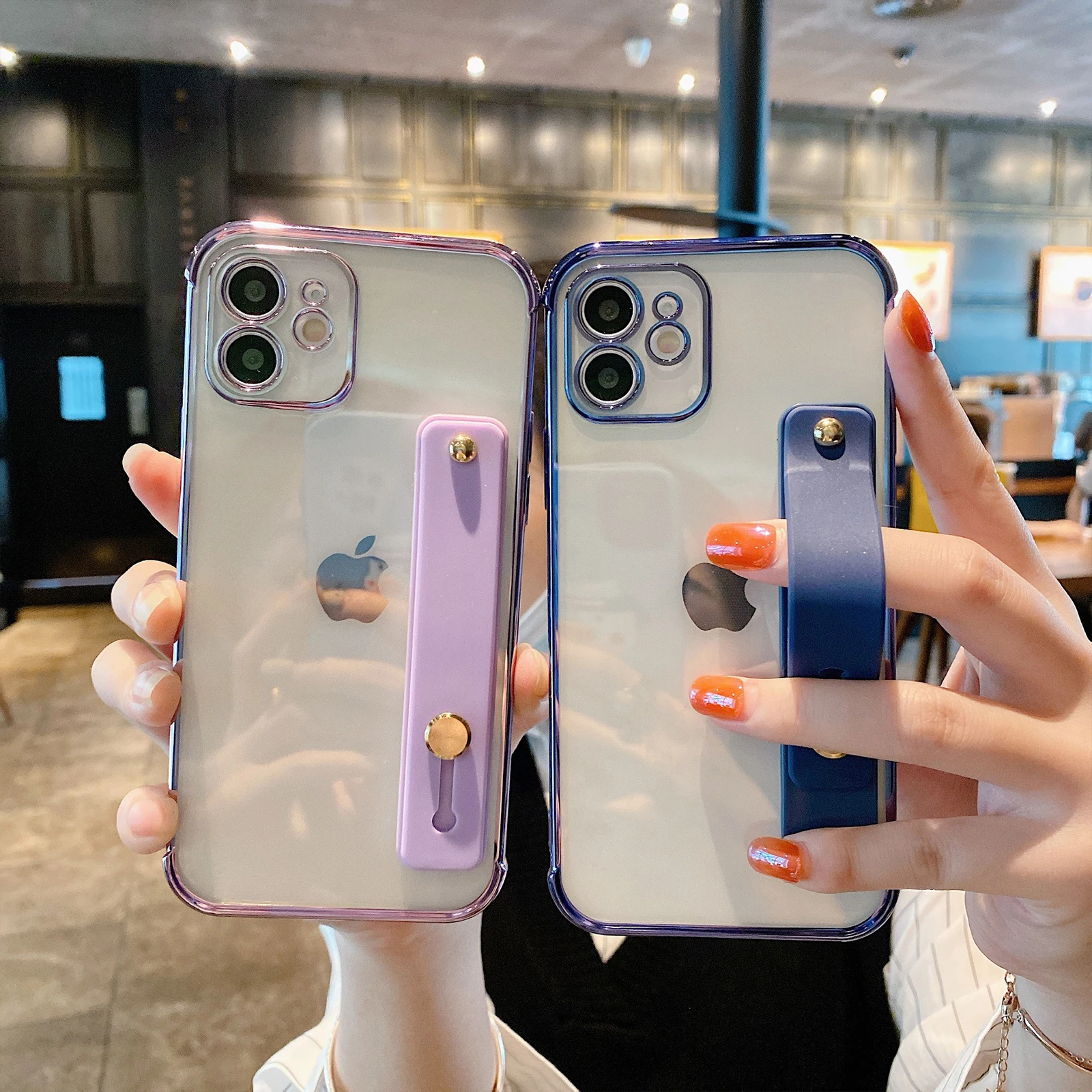 

Clear Case with Wrist Strap for iPhone 14 Pro Max Plus 5G Soft TPU Smartphone Case Slim Shockproof Phone Case Protection Cover