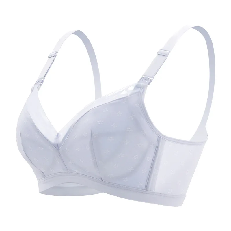 Summer Ultra-thin Breathable Breastfeeding Bra Feeding Thin Pregnancy Bra Gathering Anti Sagging Maternity Underwear 2