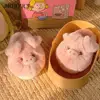 Plush Pig Slippers Slip-on House Shoes Non Slip Flat Thermal Slippers Comfortable Furry Thick Sole Slippers for Indoor Bedroom 1