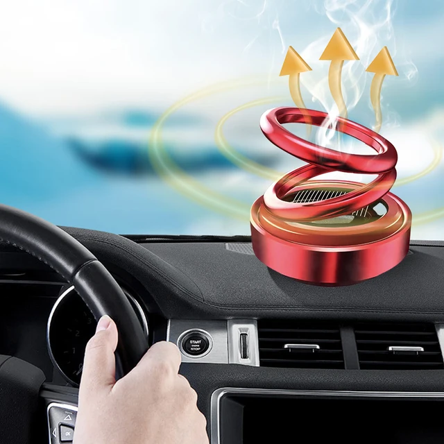 Mini Portable Kinetic Heater Solar Powered Auto Rotating Double Ring Car  Decor – the best products in the Joom Geek online store