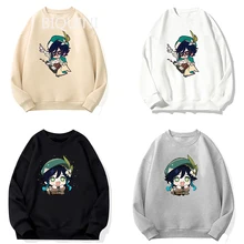 

Genshin Impact Print Hoodie Loose Hip Hop Sweatshirt Streetwear Harajuku Oversized Unisex Cozy Hoody Xiao Cosplay Costume Women
