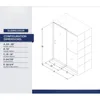 Semi-Frameless Sliding Shower Door, Clear Glass in Oil Rubbed Bronze,Tempered Glass, Aluminum 3