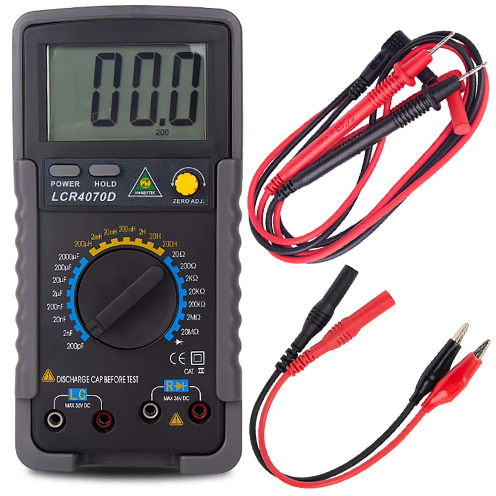 LCR4070D LCR Capacitor Tester Digital Multimeter Tester Professional Capacitance Meter