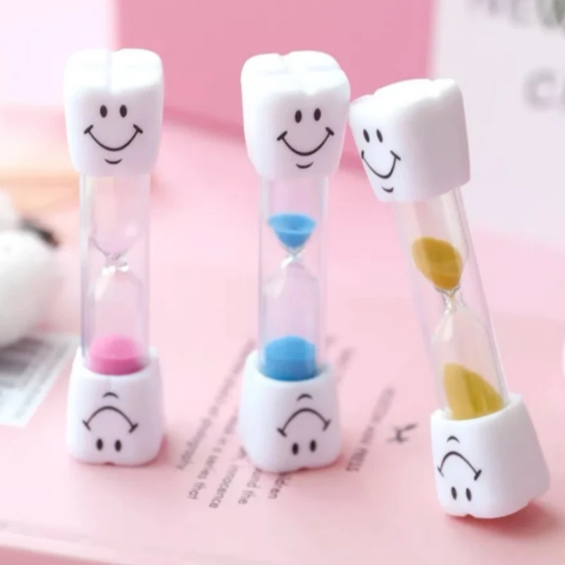 1-20PCS 3 Minutes Mini Colorful Sand Clock Timer Kids Brush Teeth Timer Creative Anti Fall Watch Hourglass Set Christmas Gifts