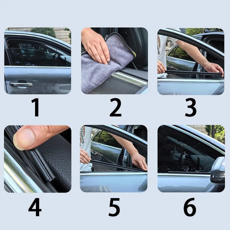 Universal Car Side Window Wiper Accessories Window Cleaning Tool For Car Water Mist Removal Wipers Blade 5