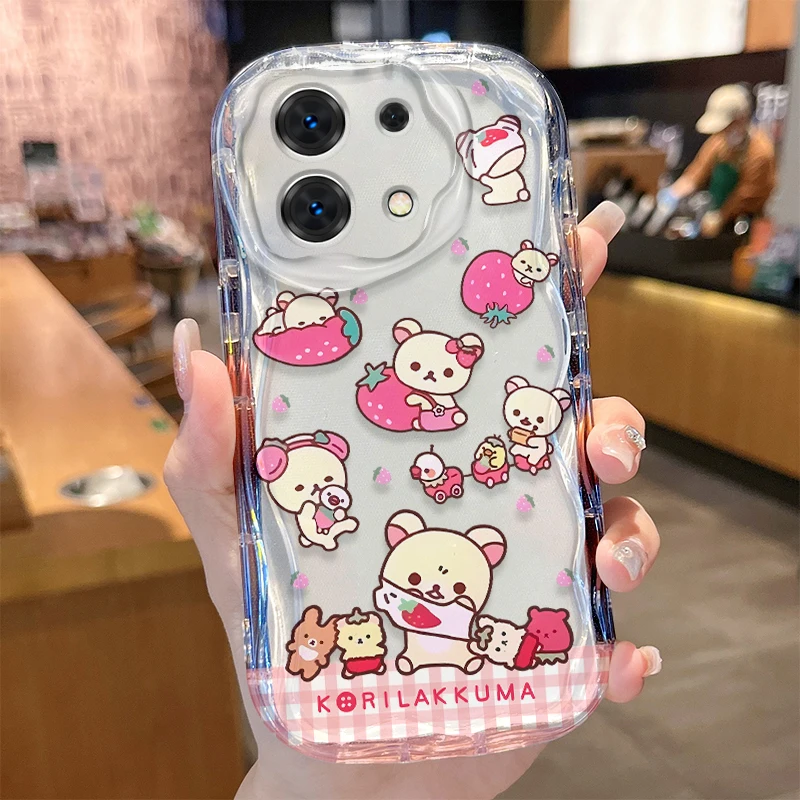 R-Rilakkuma Strawberry Silicone Phone Case