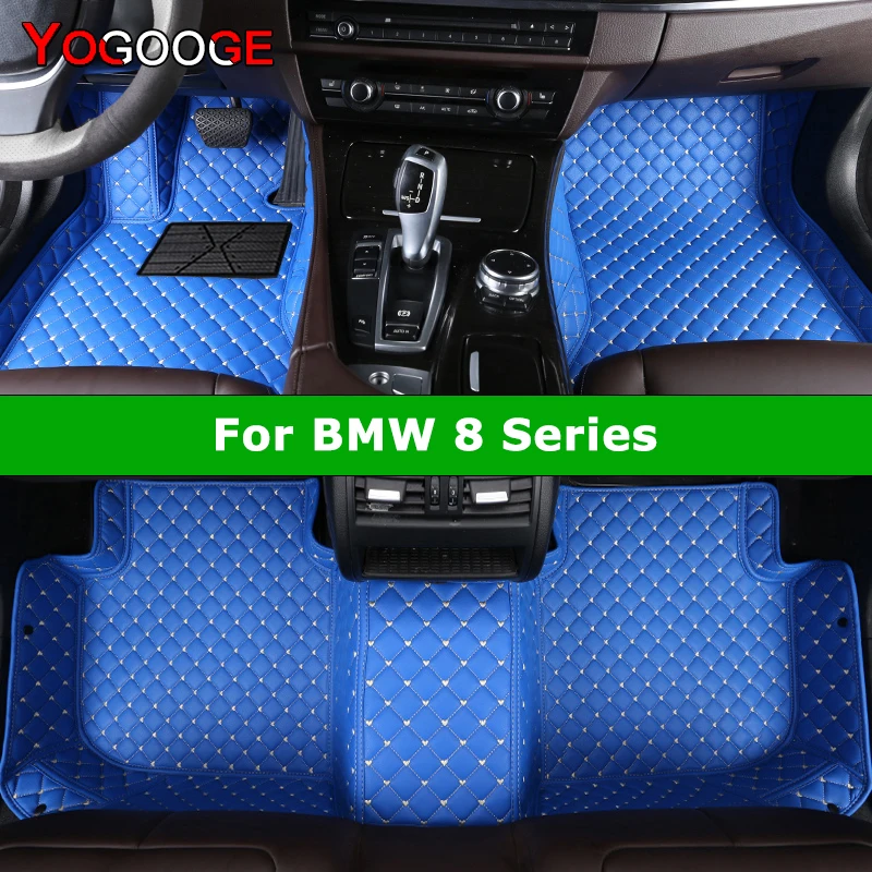 

YOGOOGE Custom Car Floor Mats For BMW 8er Convertible G14 Coupe G15 GranCoupe G16 Auto Carpets Foot Coche Accessorie
