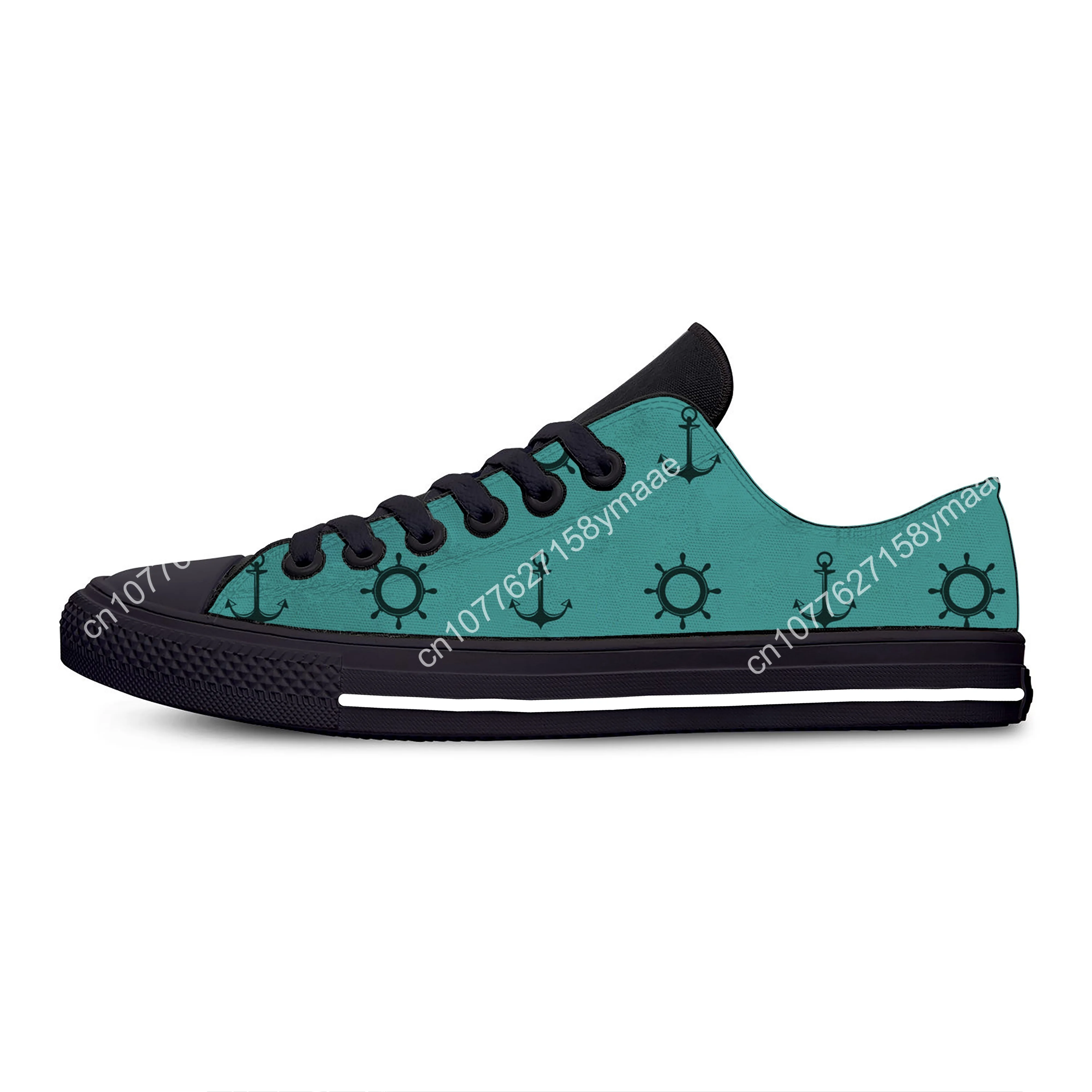 Hot Summer Boat anchor Pattern Cool Classic Casual Shoes Low Top Lightweight Breathable Men women Sneakers Latest Board Shoes