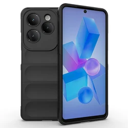 Shockproof Liquid Silicone Back Phone Case for Infinix Note 30Pro4G (Black)