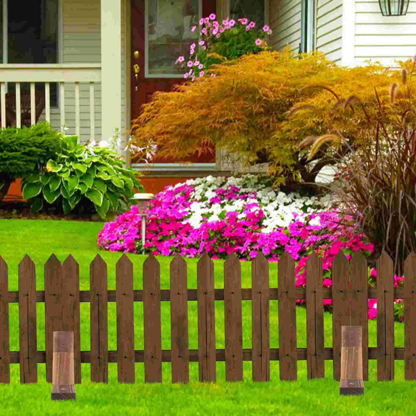 

Garden Fence Bases Lawn Picket Fence Stand Striangle Feet Kit Support Yard Stand Holder Accessories Yard fence Supply
