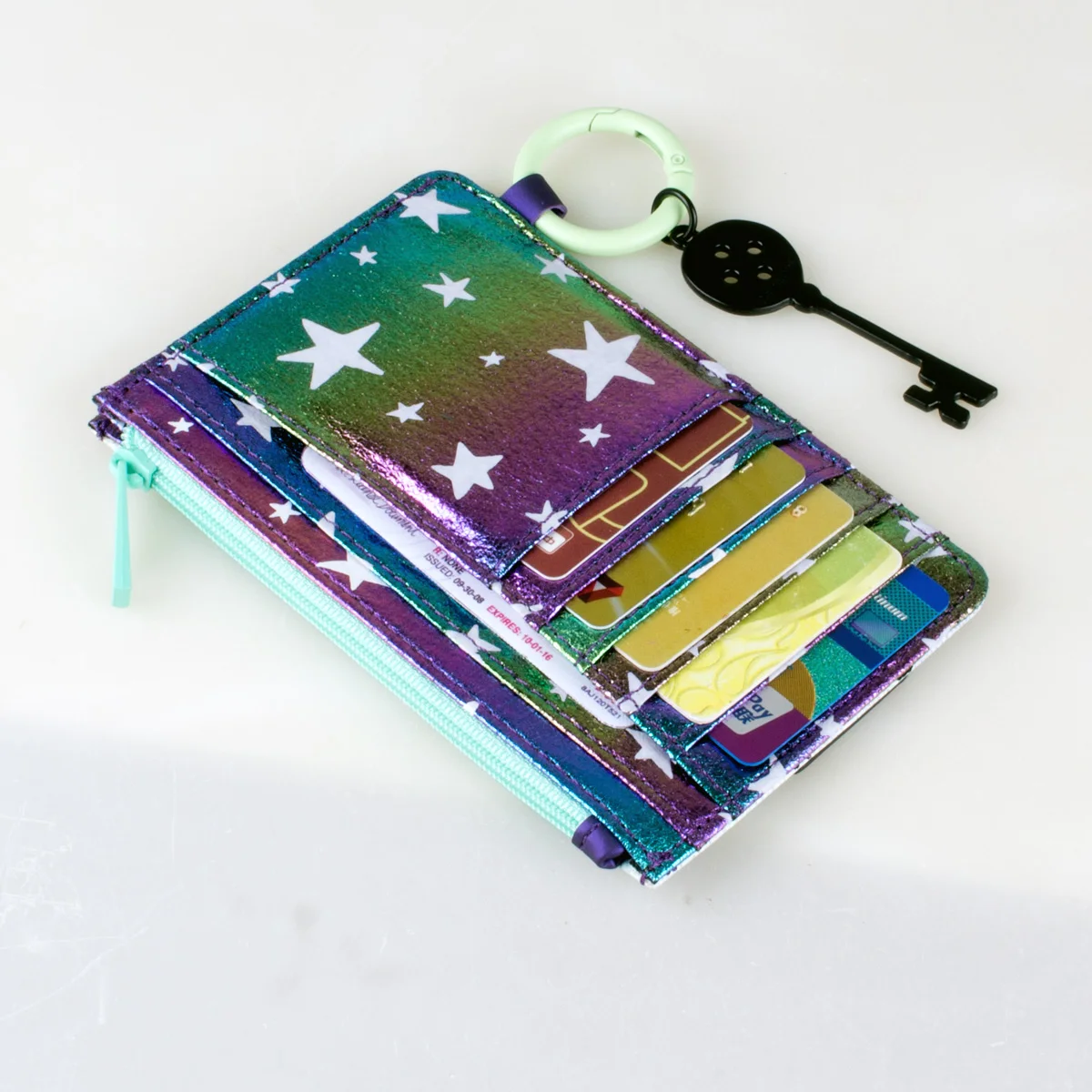 High-Quality Printed Zipper Wallet Fashionable Individual Card Holder Coin Purse