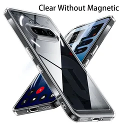 Magsafe Strong Magnetic Clear Shockproof TPU+PC Case for Nothing Phone (3a) (Clear No Magnetic)