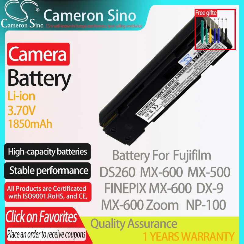 Batteria Cameronsino Per Fujifilm Ds260 Dx-9 Finepix Mx-600 Mx-500 Mx-600X Mx-600 Zoom Mx-700 Adatto A Batteria Fotocamera Jvc Ddnp-100