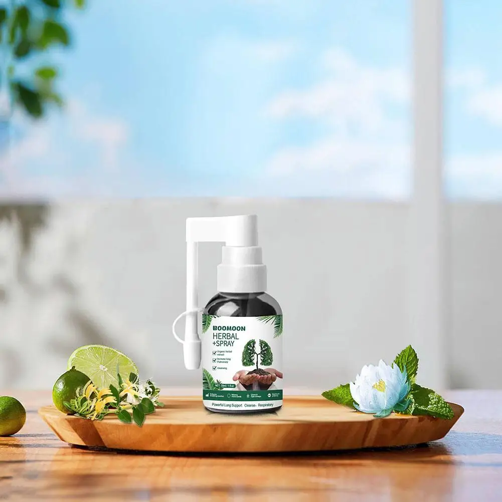Herbal Lung Cleanse Mist 30ml Powerful Lung Support Cleanse Breathe Health Care Spray herbal lung drops
