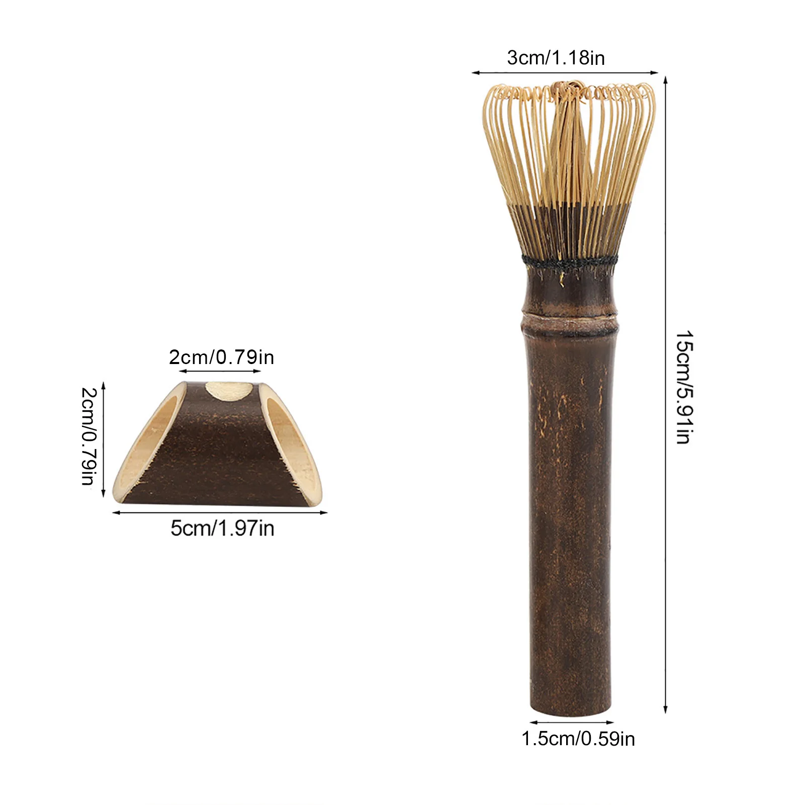 Chasen Kitchen Brush Matcha Whisk Natural Bamboo Chasen Matcha Green Tea Whisk Long Handle Powder Brush Tool Tea Preparing Tool