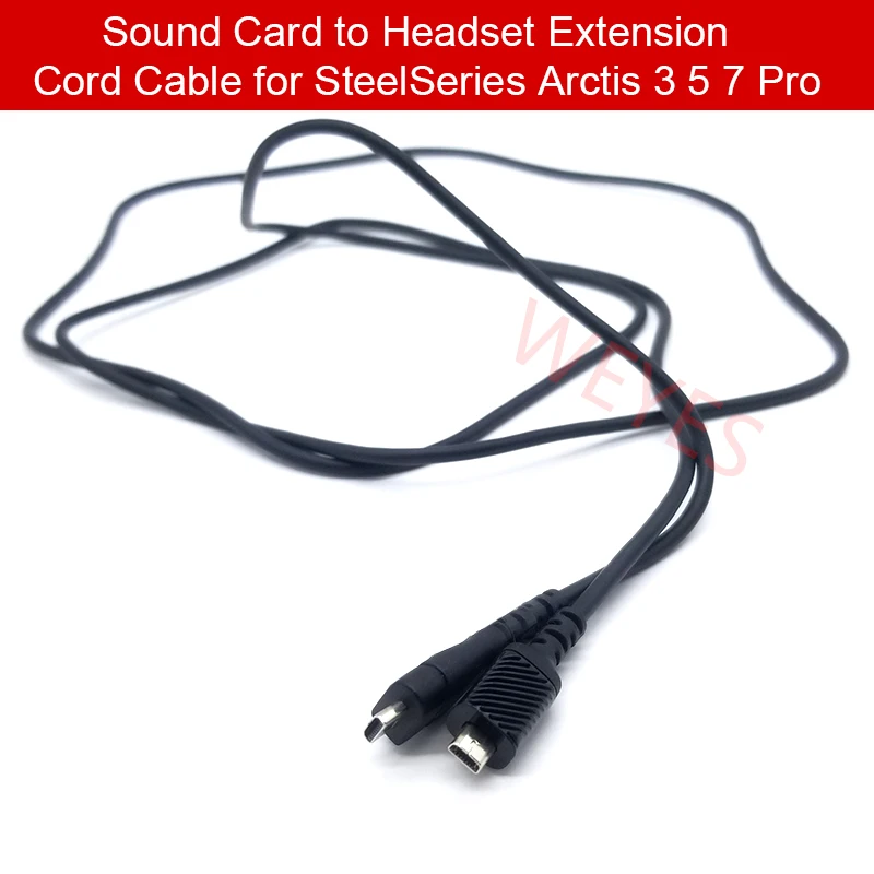 Black Color For Usb Chatmix Dial Sound Card To Headset Extension Cord