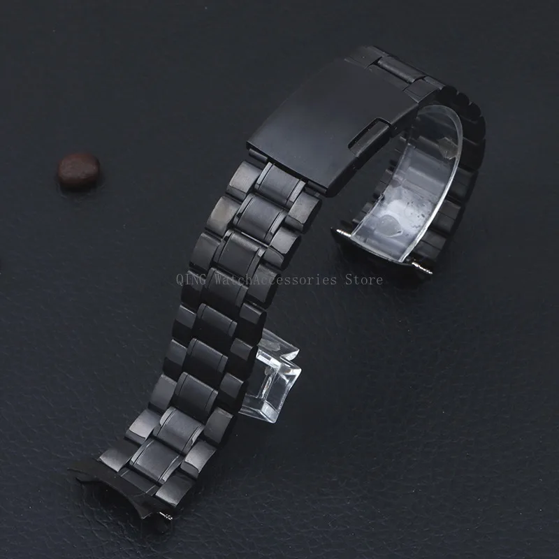 Stainless Steel Sport Strap - Elegant Metal Watchband Replacement Accessory