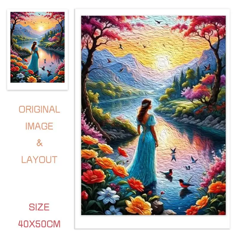 CHENISTORY Paint By Number Woman Drawing On Canvas HandPainted Art Gift DIY Picture By Number Figure Kits Home Decor