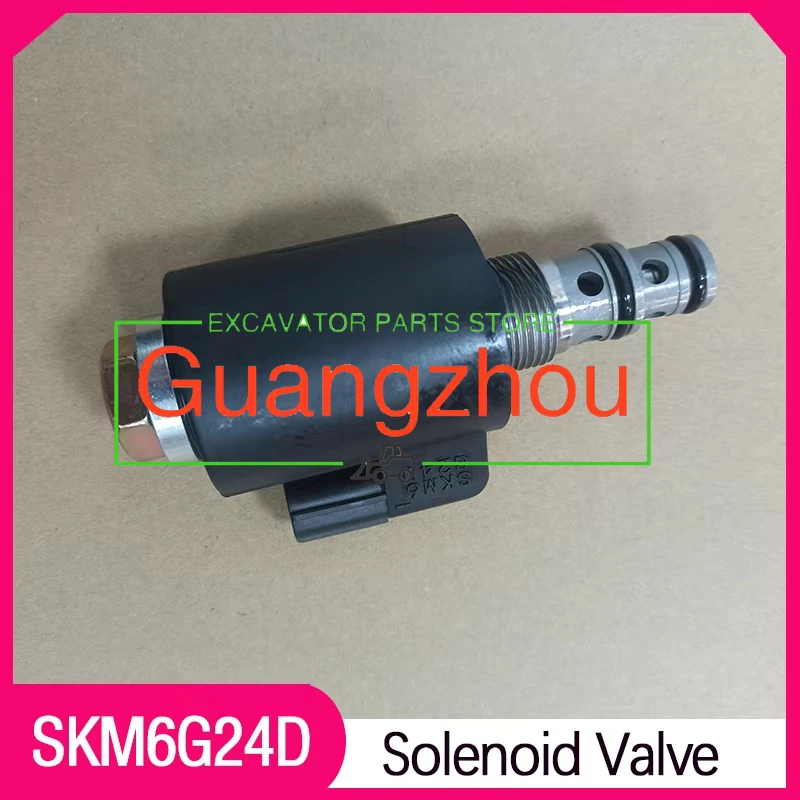 for Kobelco Factory Supply Excavator Crane Swing Solenoid Valve SKM6G24D Spare Parts Higher Quality Excavator Engine Accessories