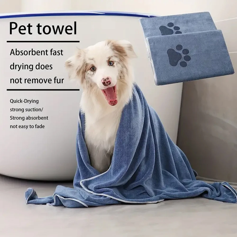 Pet bath towel Multi-size quick-drying super absorbent soft microfiber pet bath beauty towel