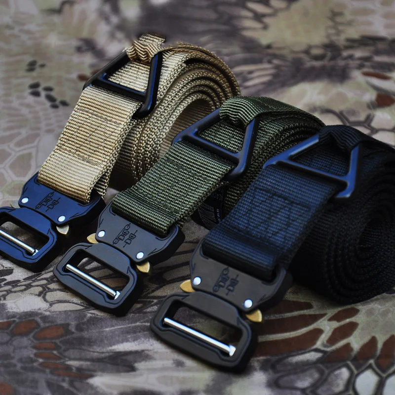 Professional Tactical Training Training Belt Men'S Multifunctional Outdoor Belt Quick Removal Designer Nylon Woven Belt A2687