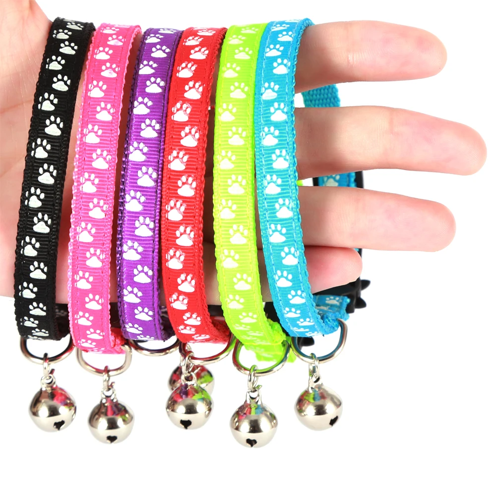 Glow at Night Claws Cat Collar Pet Collars Noctilucence Cats Necklace Reflective Material Adjustable Collar Pet Accessories 6