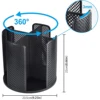 Rotatable Plastic Cup Storage Organizer 360°Dispenser 4 Compartment Cups and Lids Holder Detachable Desktop Coffee Cup Dispenser 6