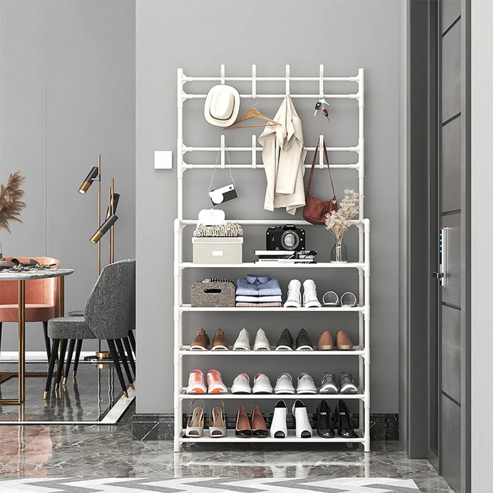 

Iron Crafts Coat Racks Dustproof Storage Clothes Hands Multifunctional Modern Minimalist Water Proofing Removable