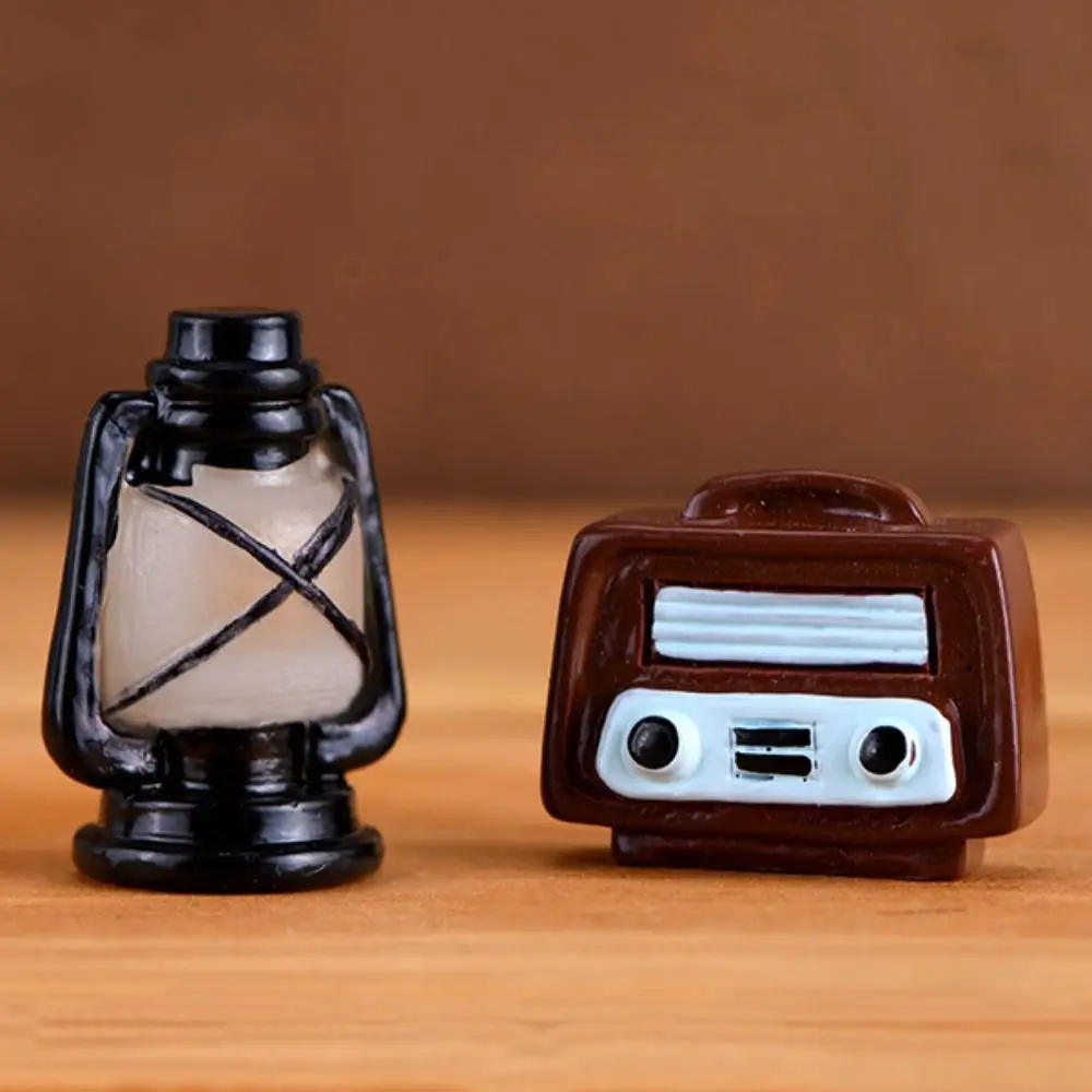 Classic Retro Nostalgic Camera Voice Recorder Model Dollhouse Figurine Ornaments