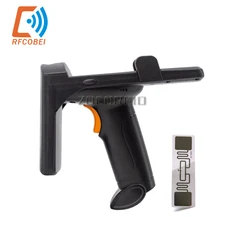 UHF RFID Handheld Back Split Clip Android Phone TAG Reader Writer Copier Encoder Blue-Tooth Portable Long Range Scanner Barcode