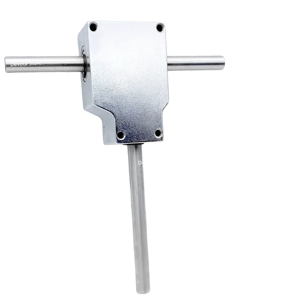 1:1 90&deg; Reversing Angle Device Spiral Bevel Gearbox Reducer Assembly Small Reducer Dual-shaft 8MM/10MM