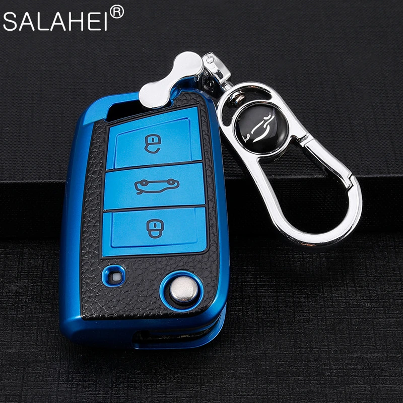 

TPU Car Remote Key Case Covers For Volkswagen VW Golf 7 MK7 Bora Polo Tiguan Jetta Passat B5 B6 B7 For Skoda Octavia 3 A7 Kodiaq