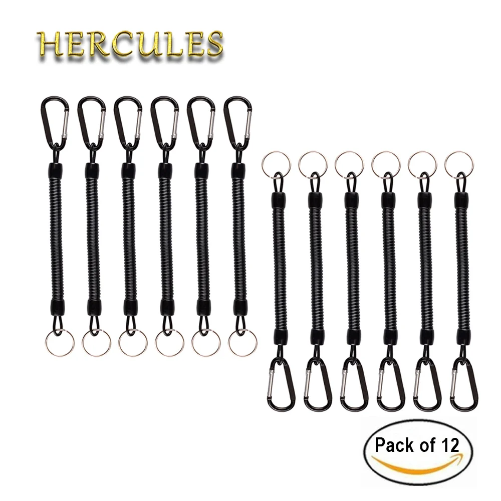 

Hercules Retractable Spring Elastic Rope Security Gear Tool Anti-lost Phone Keychain Portable Outdoor Tools 12Pcs