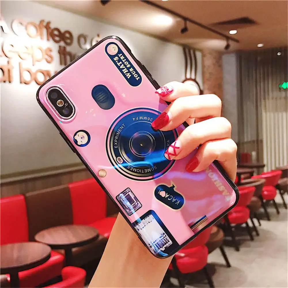 Bluray Camera Phone Case For Samsung Galaxy S23 S22 S21 S20 FE Ultra S10 S10E S9 S8 Plus S7 Edge A04S A14 A03 A04 Lanyard Cover