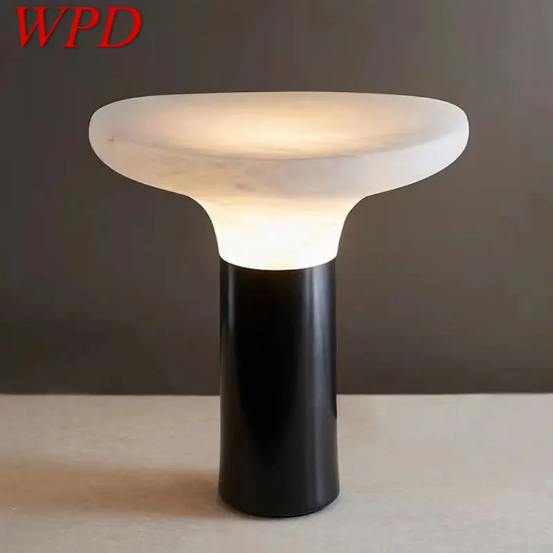 

WPD Nordic Mushroom Table Lamp LED Modern Creative Vintage Resin Desk Light for Home Living Bedroom Bedside Decor