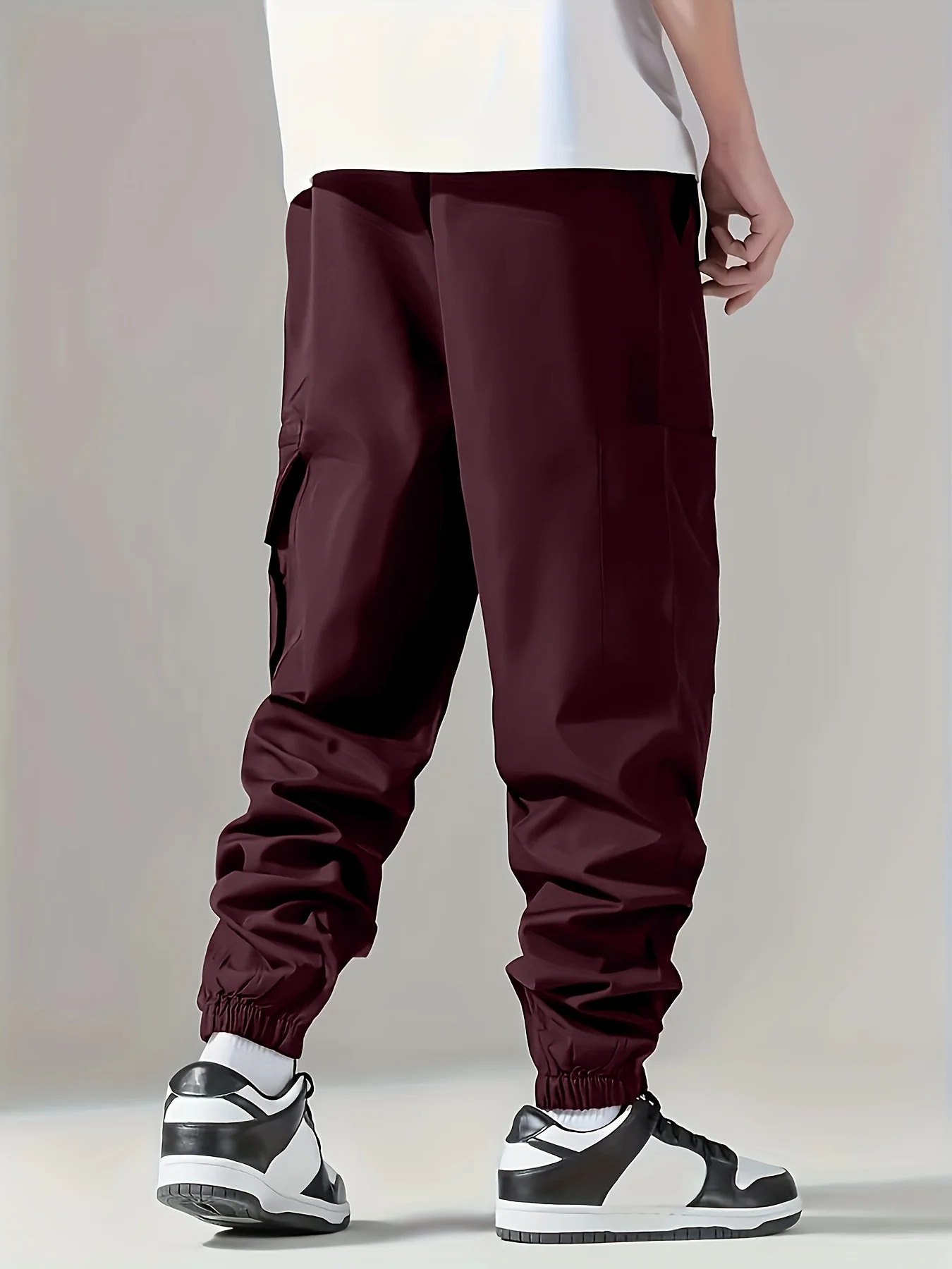 Men's Cargo Pants, Thin Trousers, Comfortable and Breathable, Outdoor Casual, Wearable, Running, Cycling, Multi-pocket 004