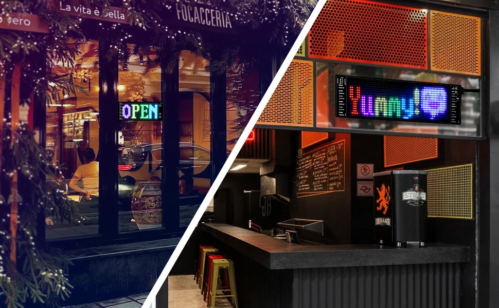 Description Picture 4 of itemLED scrolling atmosphere screen, Bluetooth APP can edit text pattern animation LED uber sign car flexible screen